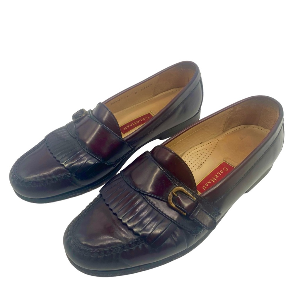 Cole Haan Men’s Pinch Buckle Loafers | Size 11 | Burgundy